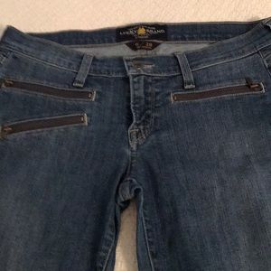 Lucky Brand 6/28 skinny with zippers